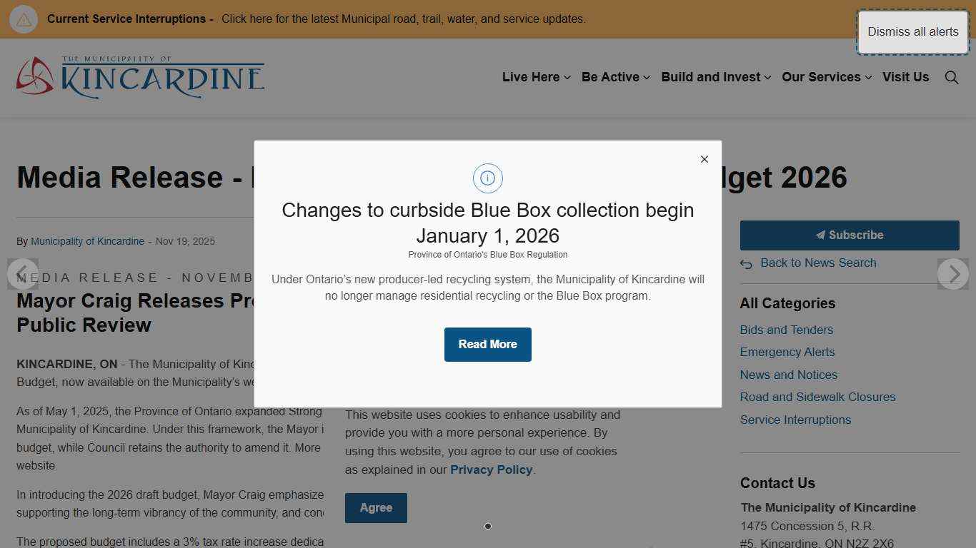 Media Release - November 19, 2025 - Mayor's Budget 2026